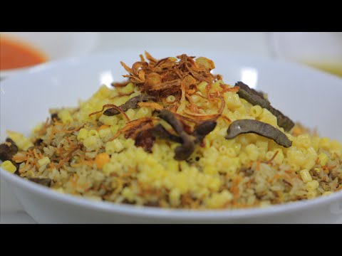 طريقة عمل كشري بالكبدة