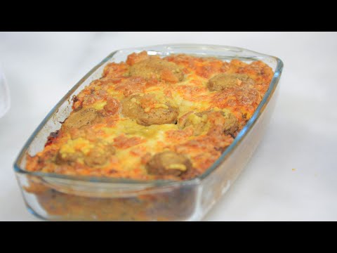 شاهد طريقة عمل صينية لحمة مفرومة بالمشروم