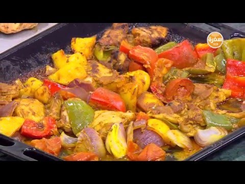 بالفيديو طريقة عمل شيش طاووق