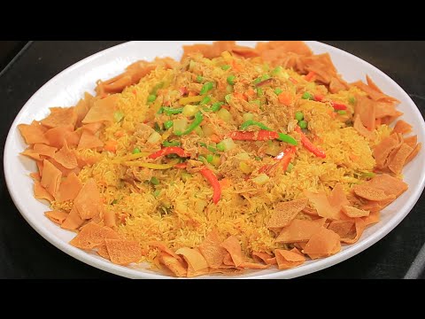 شاهد طريقة عمل أرز بالتونة والخضار