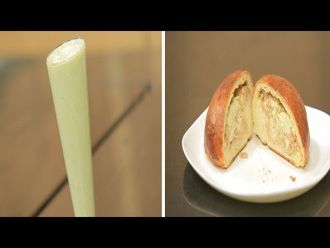 سندوتش تونة بصوص الليمون الكريمي  عصير الأفوكادو بالموز واللبن