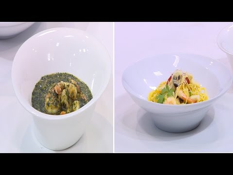 شاهد باستا جمبري وكاليماري وملوخية بالجمبري